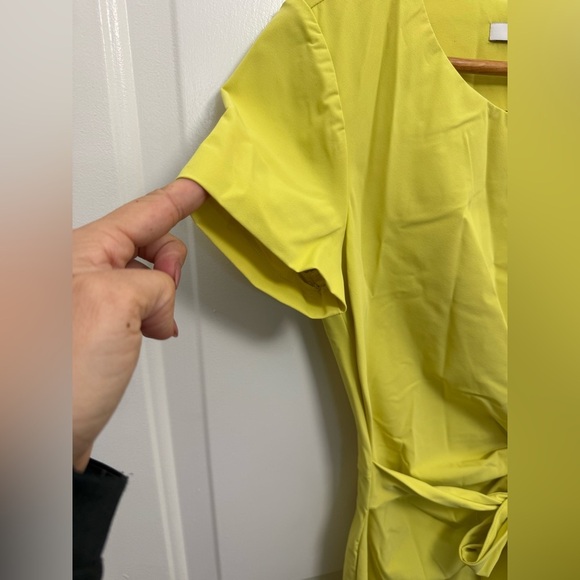 Diane von Furstenberg Faux Wrap Dress Green Size 0 Designer Quiet Luxury - Picture 3 of 8